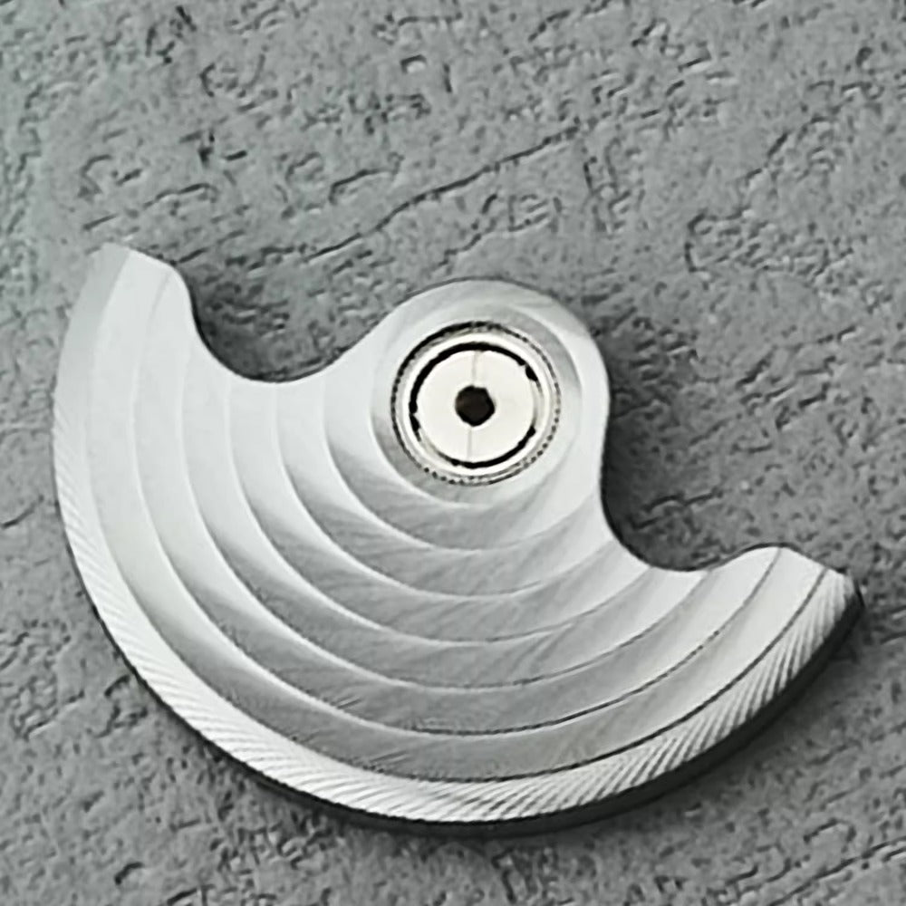 Silver Water Ripple Rotor Oscillating Weight for NH34, NH35, NH36, NH38 watch movements