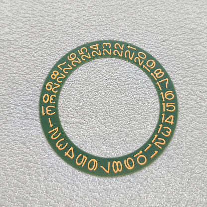 2 PIECES Green Background Ochre Brown Font Date Wheel for Seiko NH35 NH36