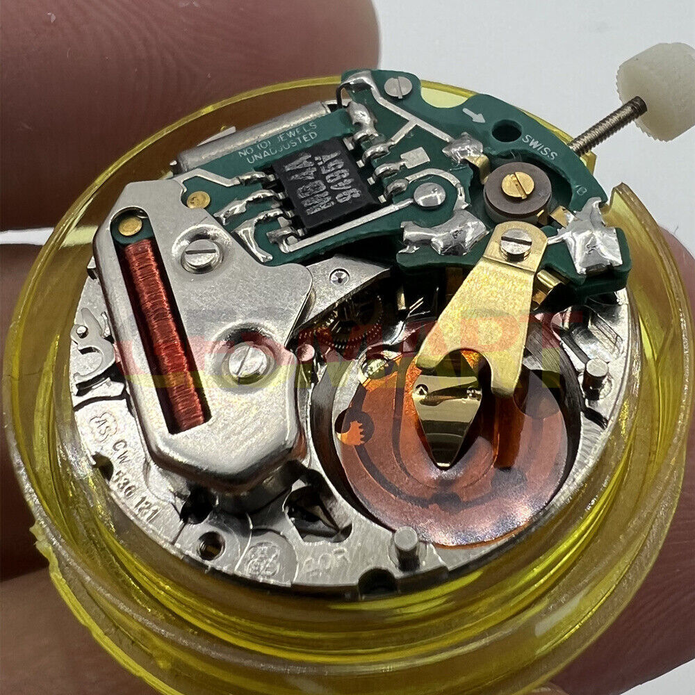 ESA536.121 Swiss Made quartz watch part with V8 movement, single calendar, 3 hands for watch repair and accessories.