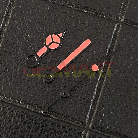 Classic multi-color green luminous watch hands with black trim for NH35/NH36/4R/7S movements.