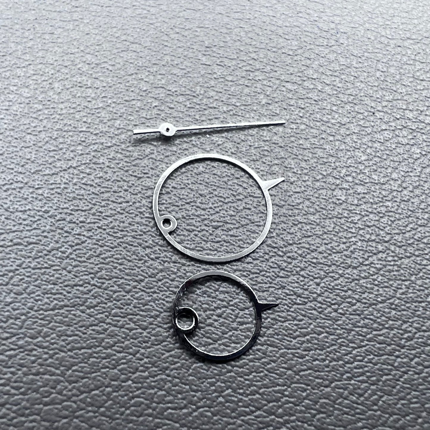 Set of 11mm irregular round pointed watch hands for Miyota 2035, stylish accessory for watch repair and customization.