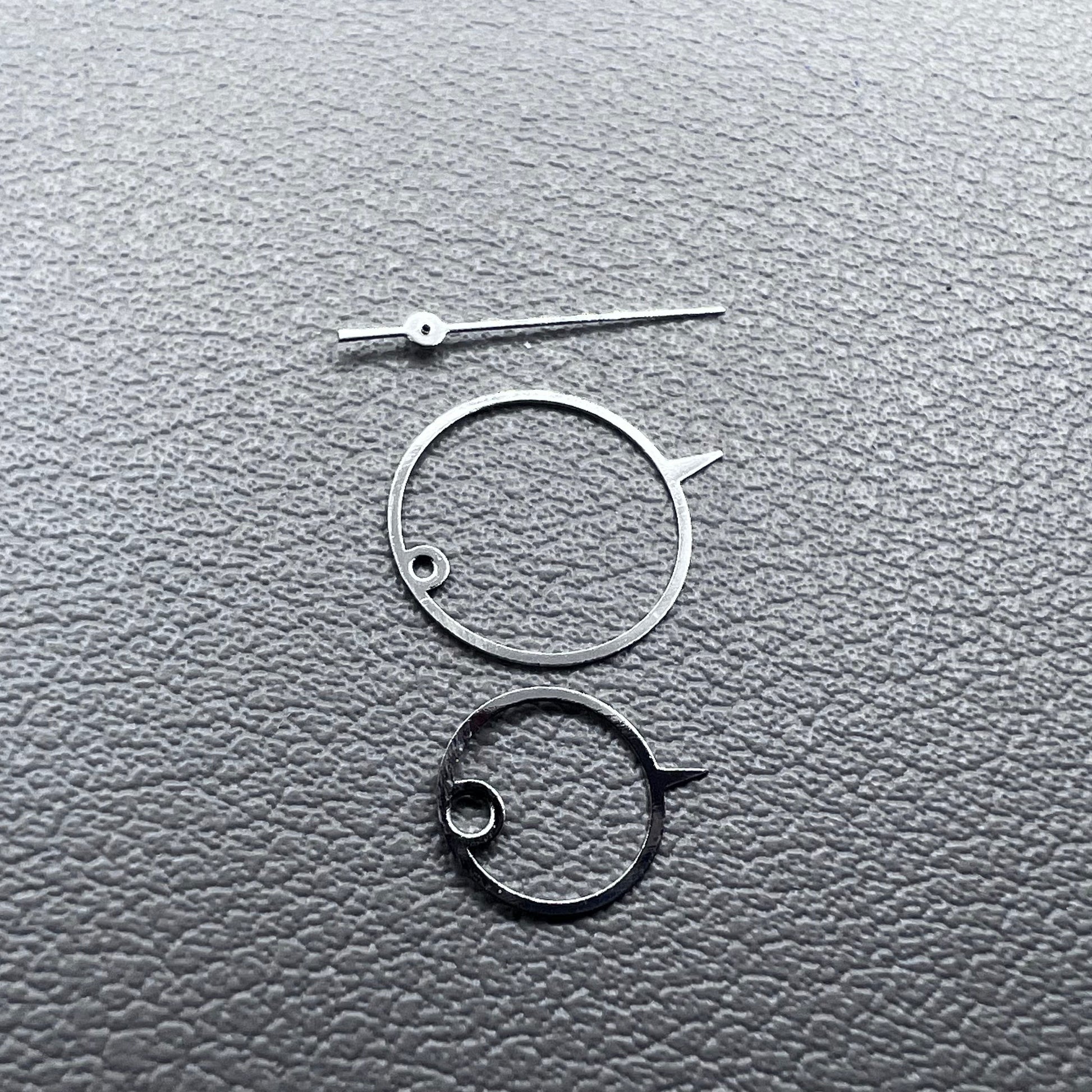 Set of 11mm irregular round pointed watch hands for Miyota 2035, stylish accessory for watch repair and customization.