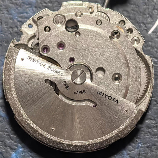 Japan Made Original Miyota 8215 8200 Silver Mechanical Movement Date At 3 White Disk