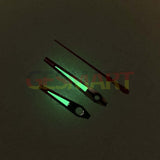 Red Silver Trim Green Luminous Watch Hands for NH35/NH36/4R/7S Movement