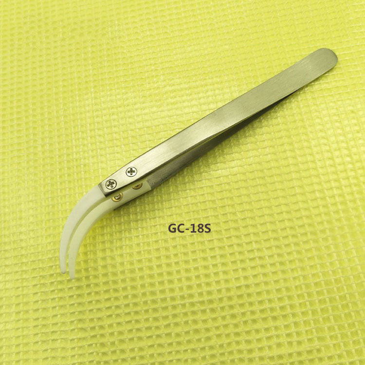 Zirconium ceramic tweezer, acid and alkali resistant, high-temp, anti-static for precise watch accessory handling