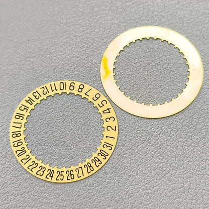 2 PIECES Golden Date Disk Wheel Date Wheel Fit for 2824 Movement Date@6