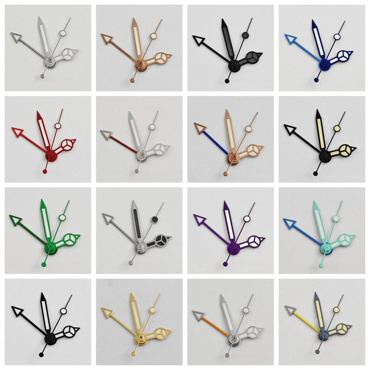 GMT NH34 Green Luminous Silver Gold Black Watch Hands for NH35 NH34A 4R34