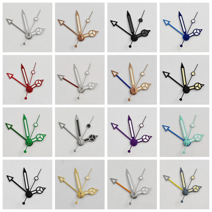 GMT NH34 Green Luminous Silver Gold Black Watch Hands for NH35 NH34A 4R34