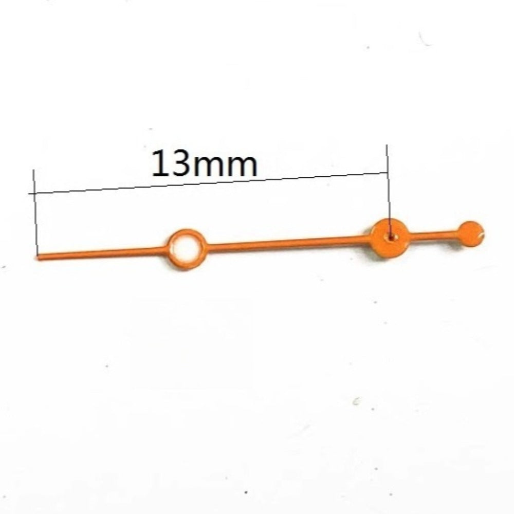3pcs orange 13mm second hands for Miyota OS10 OS20 OS30 watch movement parts