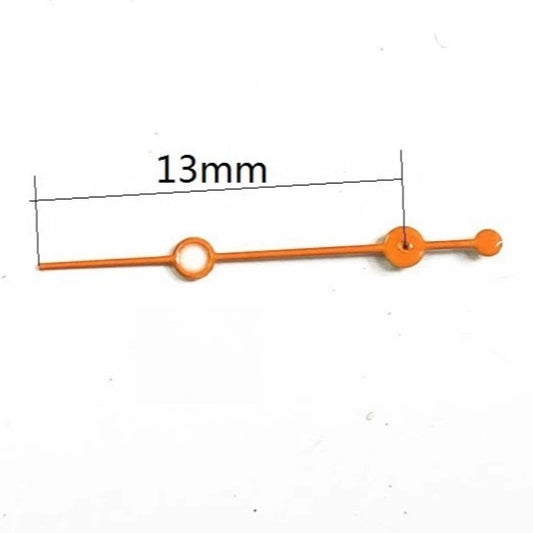 3pcs orange 13mm second hands for Miyota OS10 OS20 OS30 watch movement parts