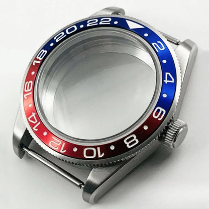 39MM Bezel Domed Sapphire Crystal Case for NH34 NH35 NH36 NH38 ETA 2824 PT5000