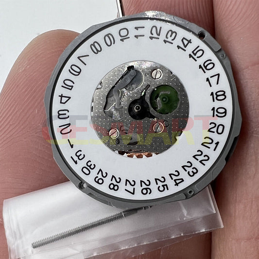 Miyota 1M12 Japan Quartz Movement watch with 3 hands and date display at 3 and 6, ideal for precise timekeeping.