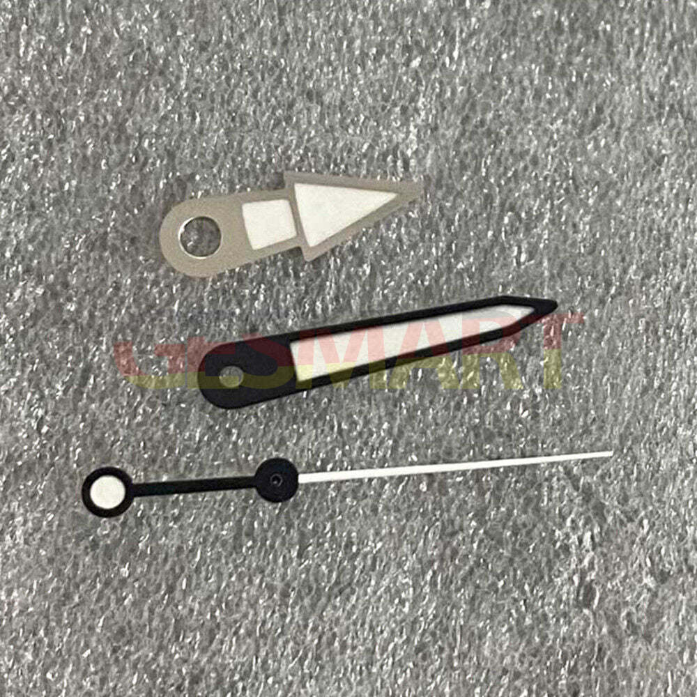 Green luminous watch hands with black and silver trim, compatible with NH35/NH36/4R36 movement ? precision.