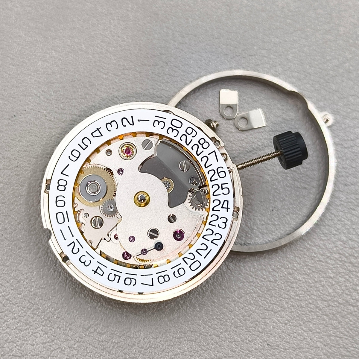 Swiss Original SW260-1 Mechanical Movement Silver Plated