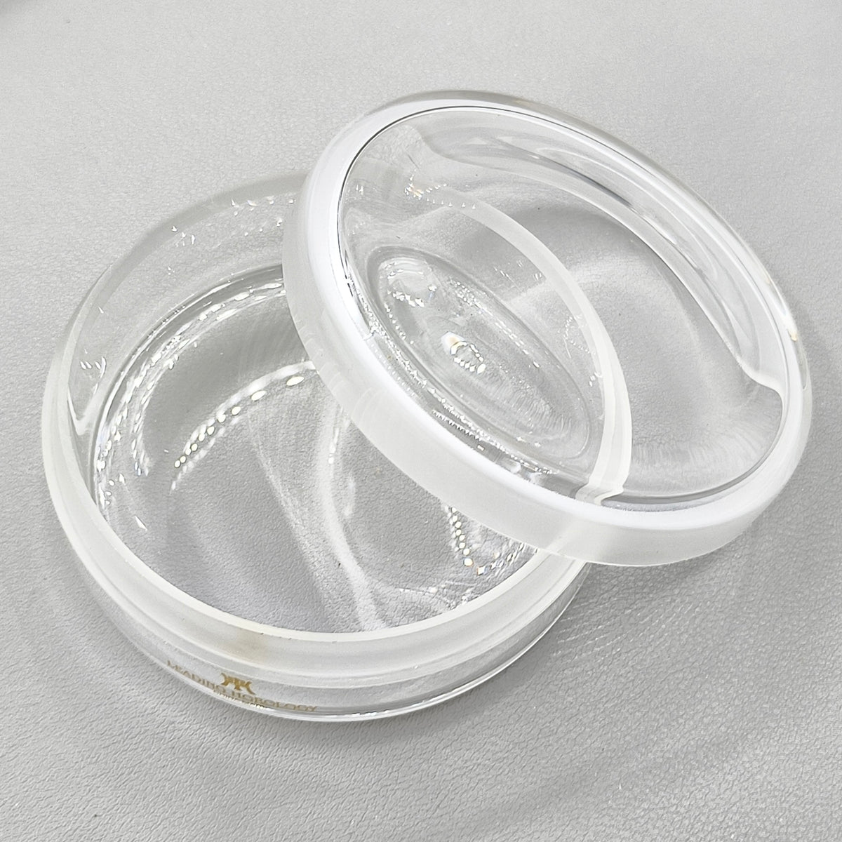 Quartz Glass Sealed Watch Oil Benzine Cup with Anti-Leak Cover Repair 90x35mm