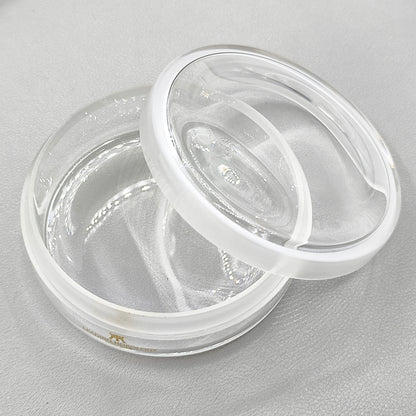 Quartz Glass Sealed Watch Oil Benzine Cup with Anti-Leak Cover Repair 90x35mm
