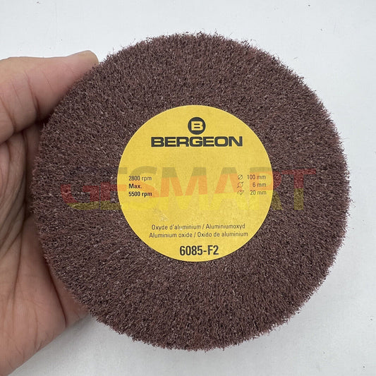 Meules abrasives à grain fin Bergeon 6085-F2, brosse de polissage en oxyde d'aluminium 
