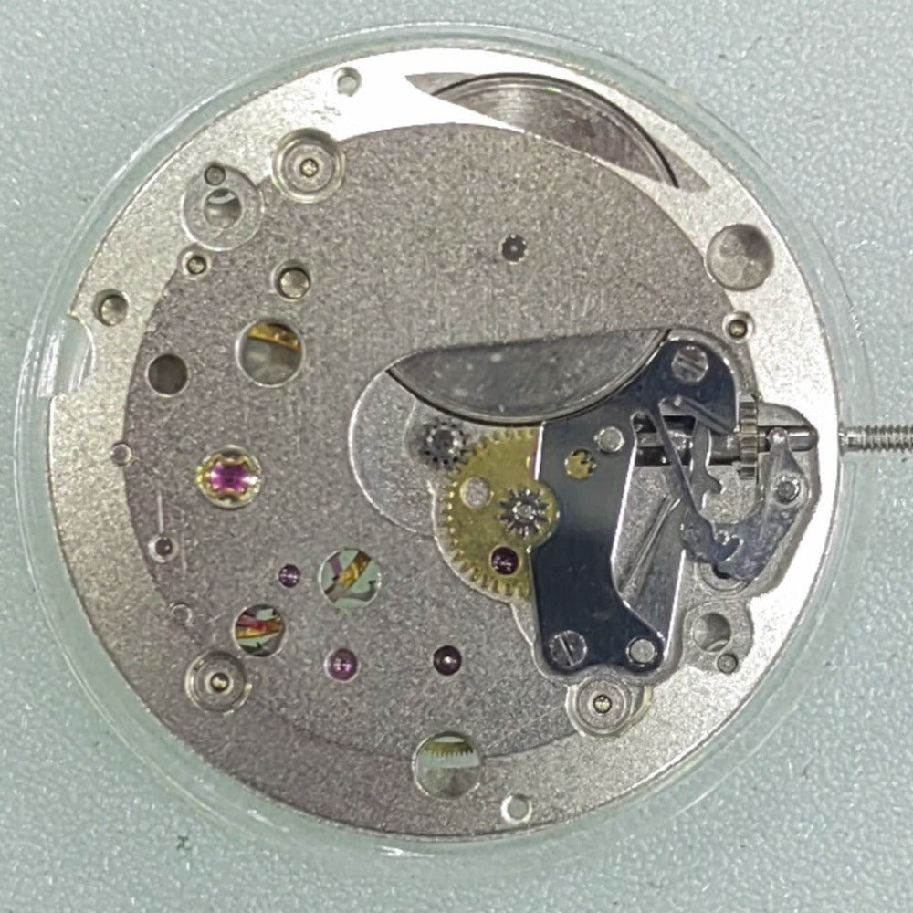 Swiss Made ETA7001 automatic watch movement with 2 hands, shockproof design for durability.