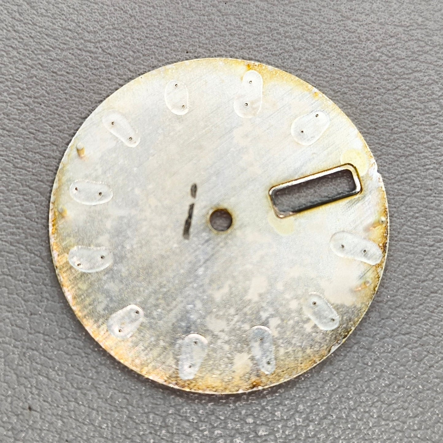 Yellow Modified 28.5mm Watch Dial Green Lume No Logo Fit for NH36 Movement