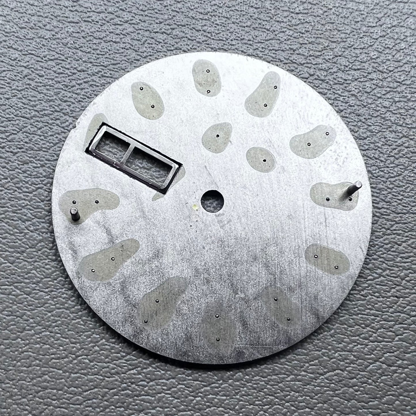 No Lume Blue 28.5mm Datejust dial, silver nails, fits 2305 movement watches.