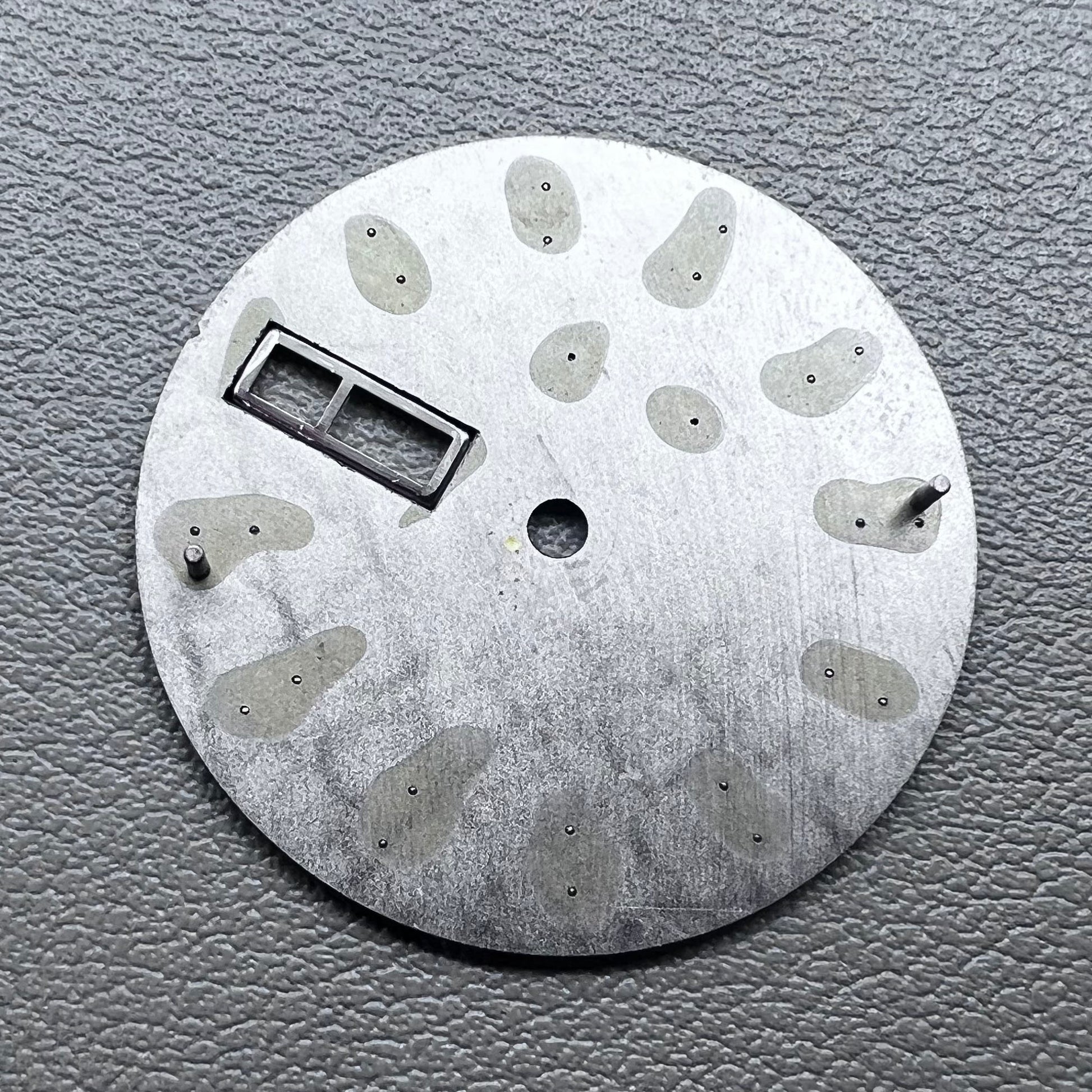 No Lume Blue 28.5mm Datejust dial, silver nails, fits 2305 movement watches.