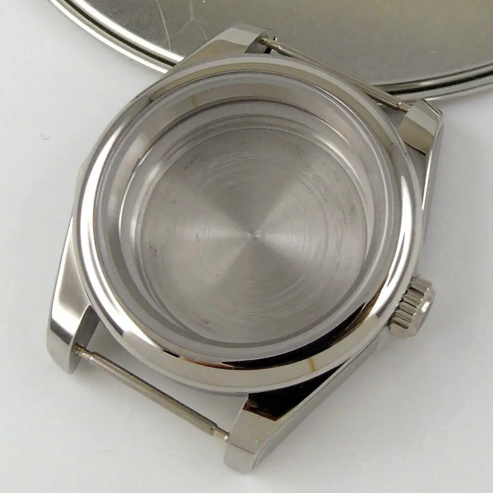 Personalized 39mm Sapphire Glass Watch Case Fit NH35/36 ETA2836 2824 Miyota 8215