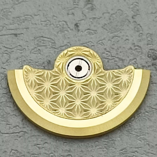 Golden fireworks rotor oscillating weight for NH34, NH35, NH36, NH38 watch movements.