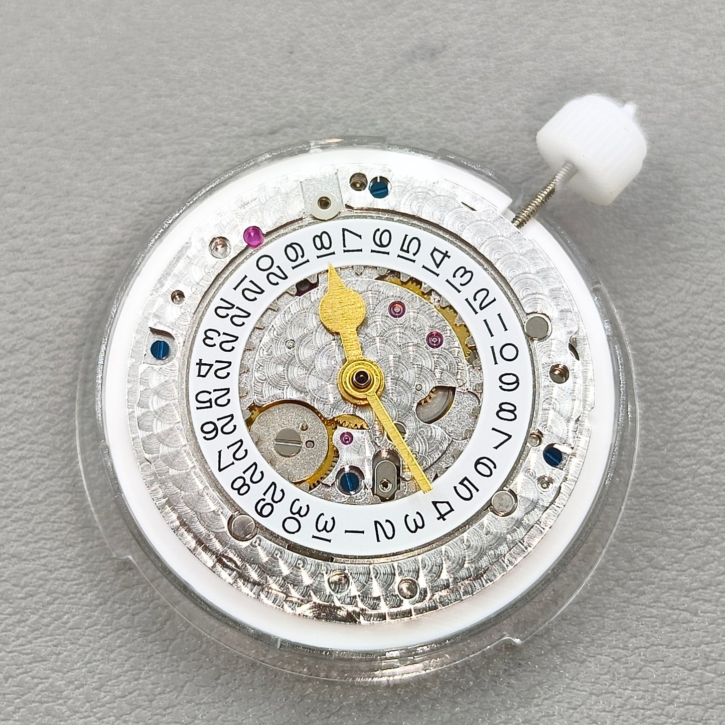 Shanghai 3285 Automatic Mechanical Movement 4 Hands GMT Greenwich Rotor Carved