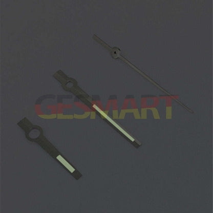 Aiguilles de seconde lumineuses vertes argentées pour montres Asian 8215/2813/8205