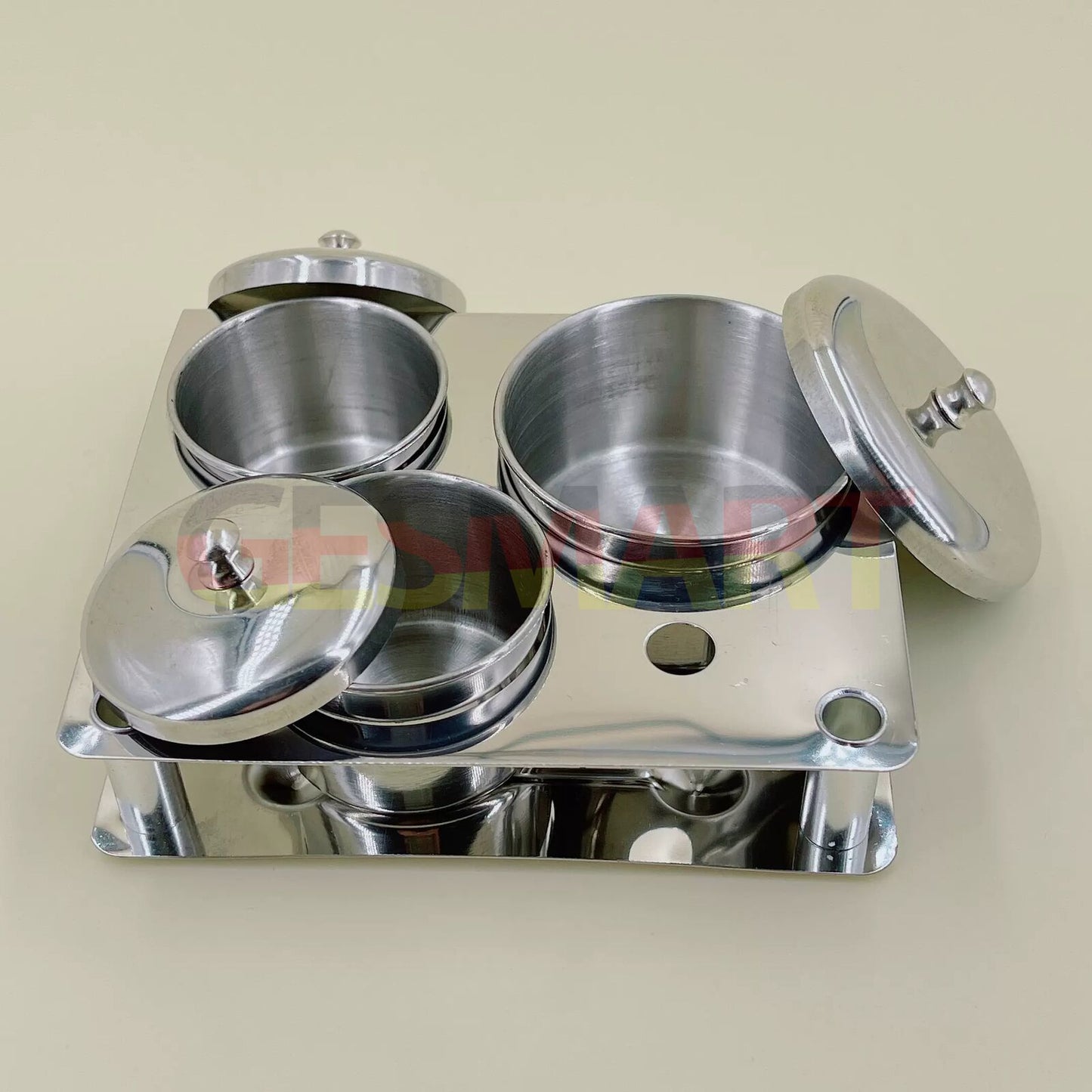 1. Stainless steel watch oil washing jar, essential tool for precise watch repair.  