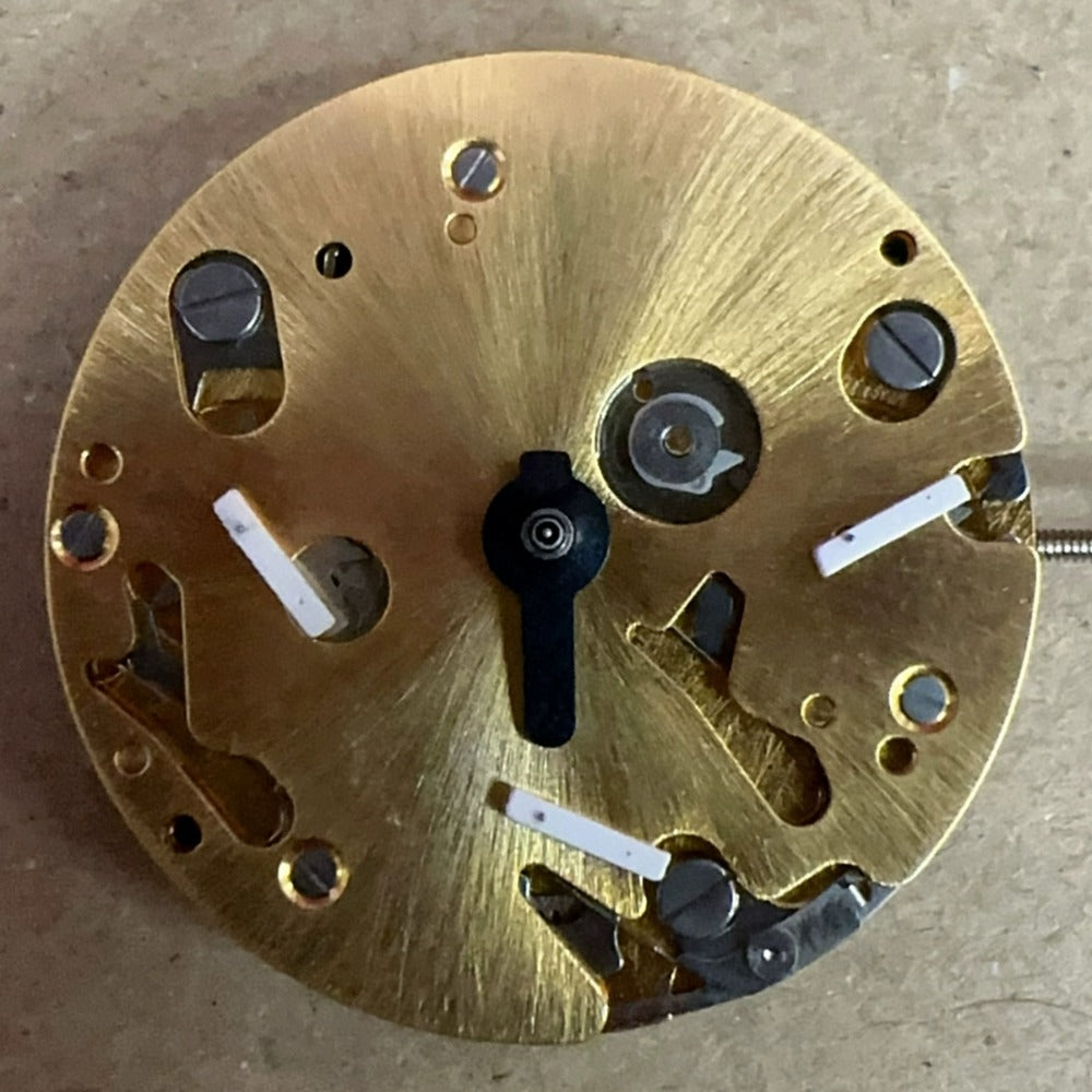 Swiss Made ISA 9238 quartz watch part with 6 multifunctional hands for precise timekeeping.