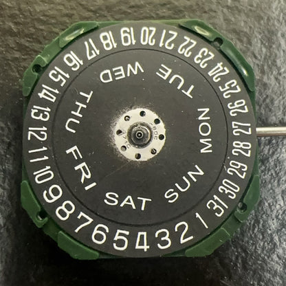 Japan Made Miyota 2305 Quartz Movement Date At 6 Black Disk Watch Part