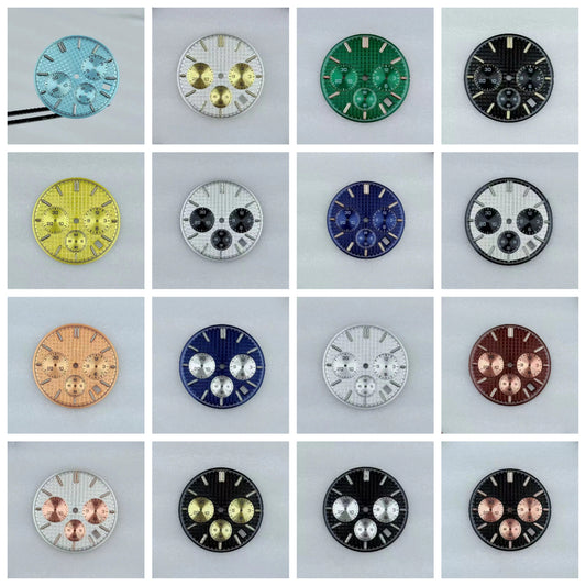 31.8mm Mechanical Timer Watch Dial And Hands Suitable For VK63 Quartz Movement