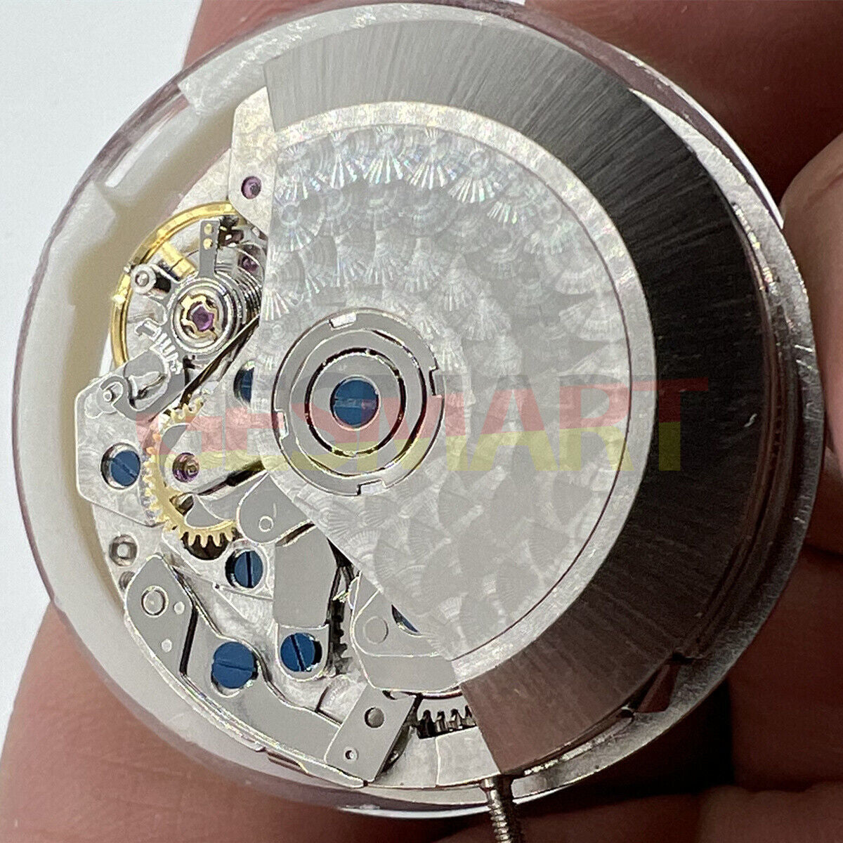 China Made 7750 white mechanical watch movement with single calendar, small seconds at 3, 6, and 9 positions by top brand, precise and durable.