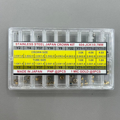 Uhrenkr�nchen 63-teiliges Set aus Edelstahl in Gold und Silber, 0,7 mm Durchmesser, perfekt f�r Uhrenreparatur