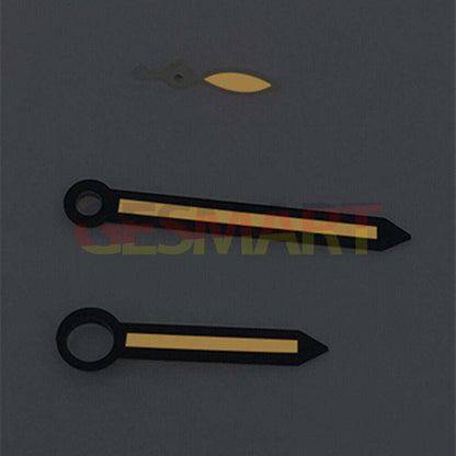 Black trim arrow-shaped orange lume watch hands, compatible with ST3600/ST3620/ETA6497/6498 movements, HZ brand.
