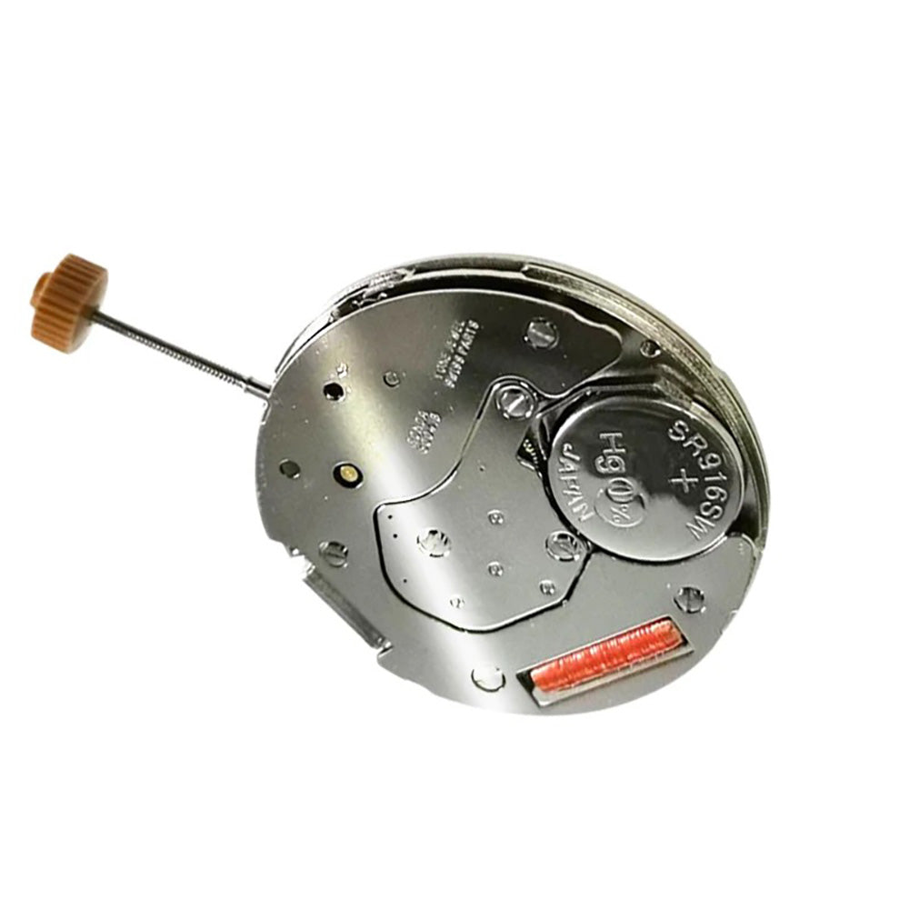 Replacement quartz calendar watch movement with date at 12 o'clock for Ronda 6004.B repair parts.