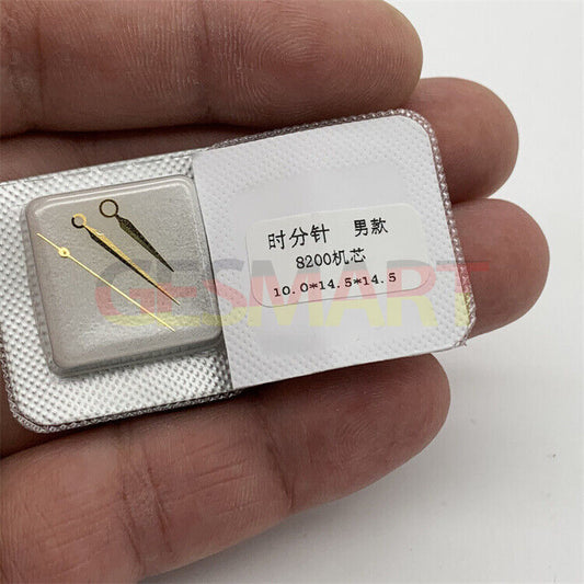 14.5mm silver-tone hour, minute, second hands set for Miyota 8200 men's watch