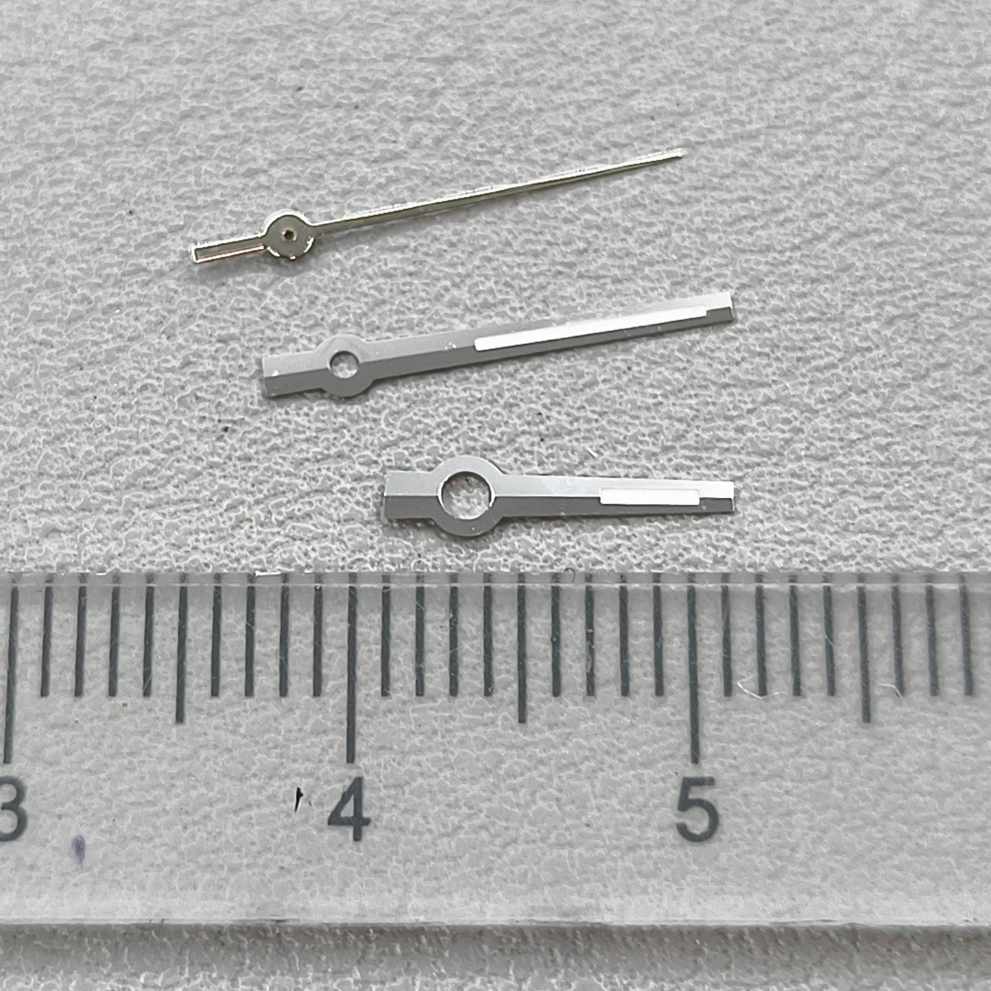 2 Sets/Pack Green Lume Matted Silver Trim Watch Hands for NH35 NH36 7S26 NH70 NH72