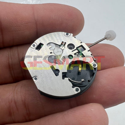 Sunon PE48 quartz watch movement with date at 3 o'clock and small seconds at 6 position for precise timekeeping