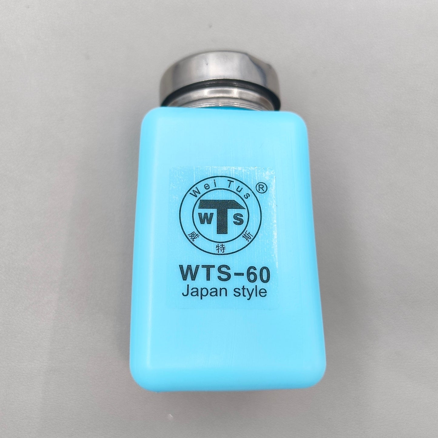 5 PIECES 180ml Blue Liquid Alcohol Bottle Container Refillable Air Pump