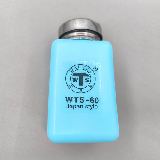 5 PIECES 180ml Blue Liquid Alcohol Bottle Container Refillable Air Pump