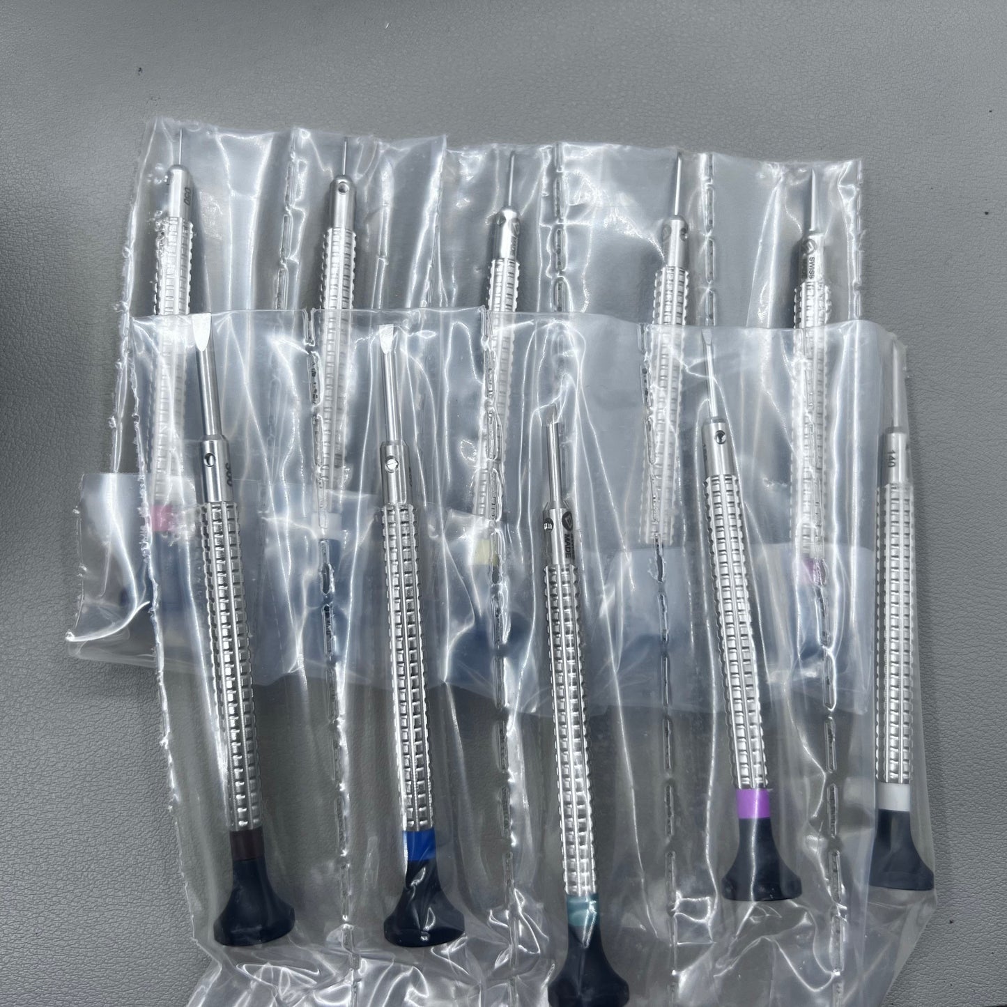 Swiss Bergeon 7965-S10 Set Of 10 Screwdrivers With Rotating Stand