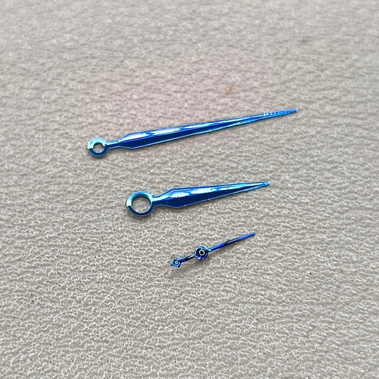 10×16×4.5mm Polished BLUE Watch Hand Set for Shanghai JHB03 Movement