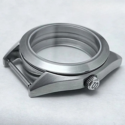 38mm Brushed Watch Case S Crown Suitable Fit NH35 NH36 Modified