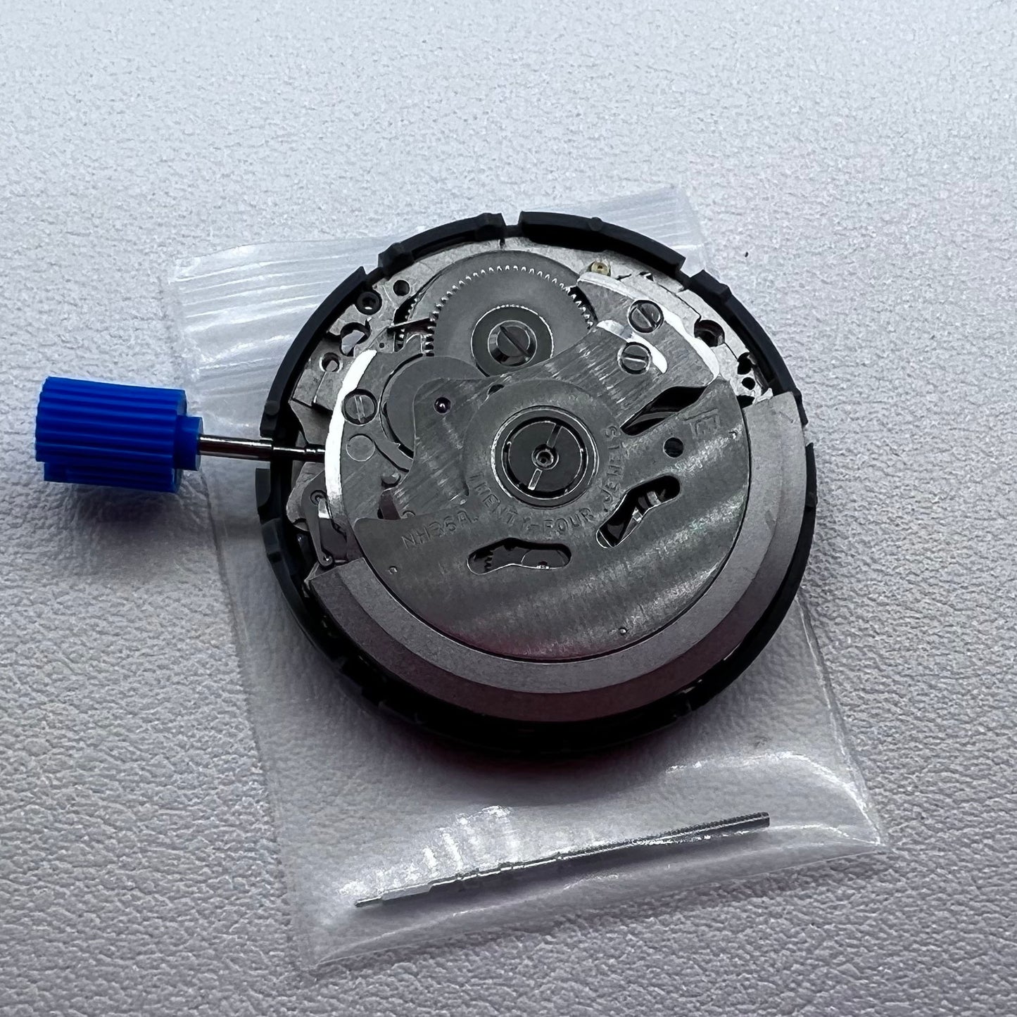 Seiko NH36 NH36A Movement Black Disk Week English font Crown@3.8