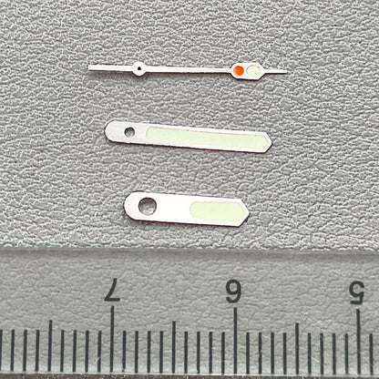 Silver Trim with C3 Green Lume Watch Hands Fit for NH35/NH36 Movement