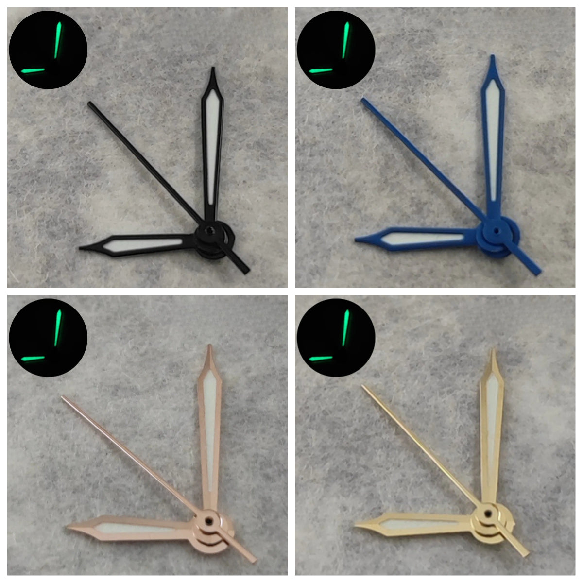 Black Watch Hands Pointers For NH34 NH35 NH36 NH38 7S26 4R35 4R36 Movement