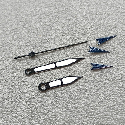 15mm Blue Small Second Hand Black Trim Watch Hands for OS10 OS60 OS80 Movement