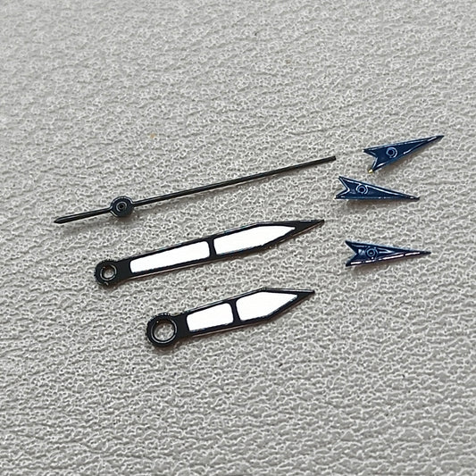 15mm Blue Small Second Hand Black Trim Watch Hands for OS10 OS60 OS80 Movement